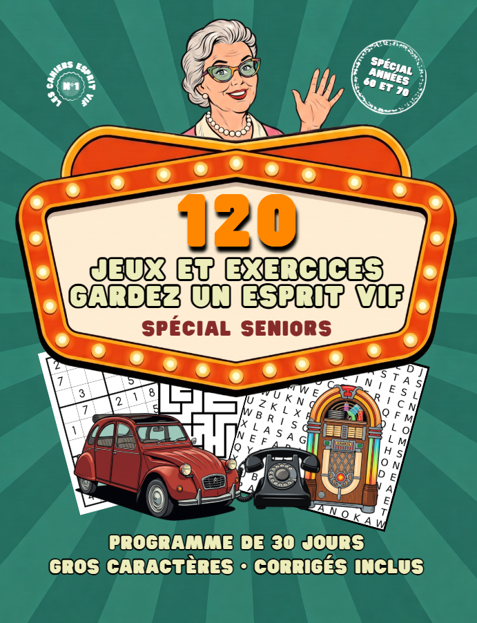 Couverture du livre 120 Jeux et Exercices — Gardez un esprit vif